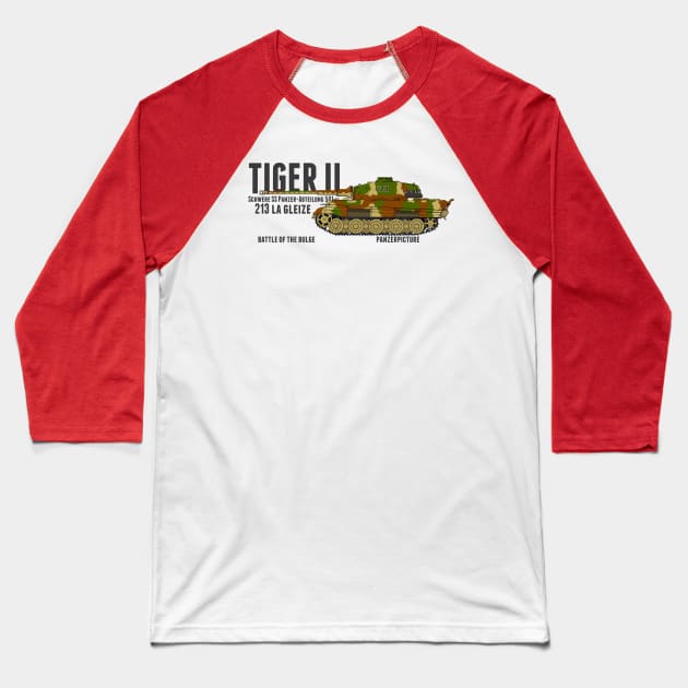 Tiger II 213 La Gleize Battle of the Bulge Baseball T-Shirt by Panzerpicture